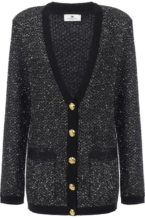 Elisabetta Franchi Dames, Truien, Zwart, Maat: XS Wol