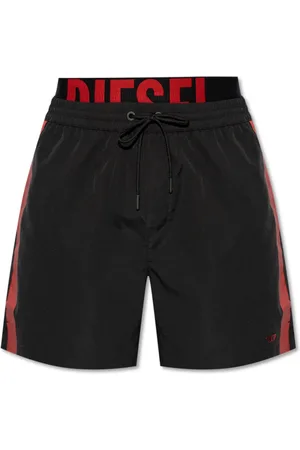 Diesel Heren, Badkleding, Zwart, Maat: 2XL Leer