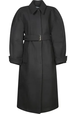 Jacquemus Dames, Mantels, Zwart, Maat: M Wol
