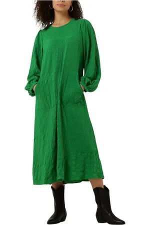 Lollys Laundry Dames, Jurken, Groen, Maat: S