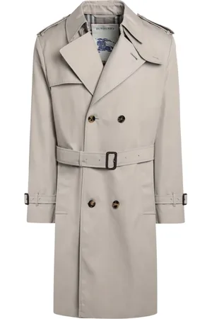 Burberry Heren, Mantels, Grijs, Maat: M Katoen