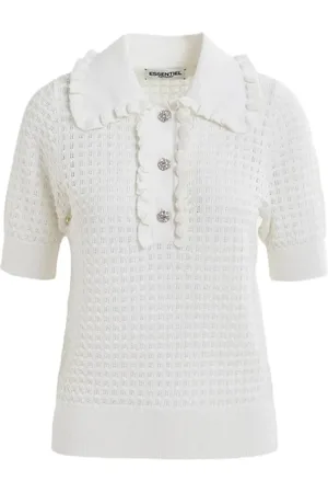 Essentiel Antwerp Dames, Tops, Wit, Maat: XS Acryl