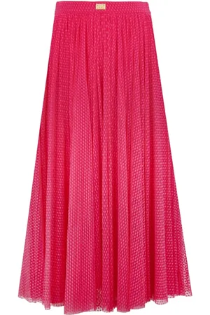 Elisabetta Franchi Dames, Rokken, Roze, Maat: S Polyamide