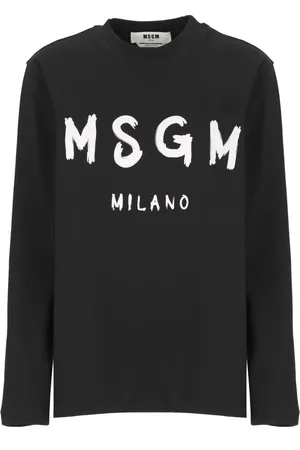 Msgm Dames, Tops, Zwart, Maat: XS Katoen