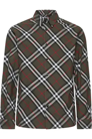 Burberry Heren, Overhemden, Bruin, Maat: S Katoen
