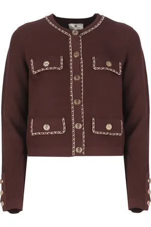 Elisabetta Franchi Dames, Truien, Rood, Maat: L Viscose