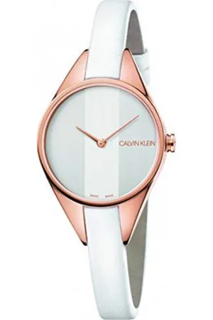 Calvin Klein Dames, Accessoires, Wit, Maat: ONE Size Leer