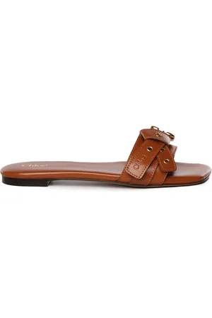 Chloé Dames, Schoenen, Bruin, Maat: 39 EU Leer