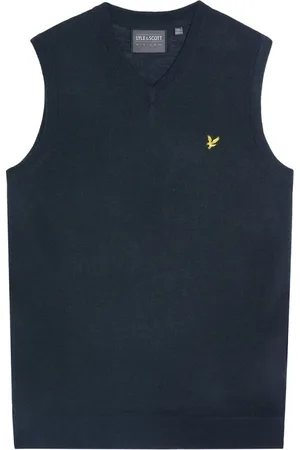 Lyle & Scott Heren, Truien, Blauw, Maat: XS Wol