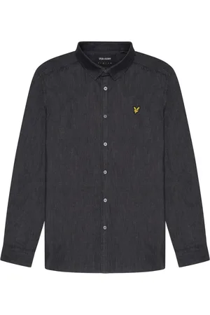 Lyle & Scott Heren, Overhemden, Zwart, Maat: XS Katoen