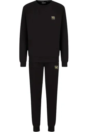 Emporio Armani Heren, Nachtkleding & Lounge, Zwart, Maat: M Katoen