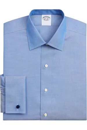 Brooks Brothers Heren, Overhemden, Blauw, Maat: L Katoen