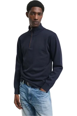 GANT Heren, Sweatshirts & Hoodies, Blauw, Maat: 2XL Katoen