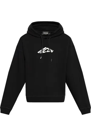 Dsquared2 Heren, Sweatshirts & Hoodies, Zwart, Maat: M Fleece