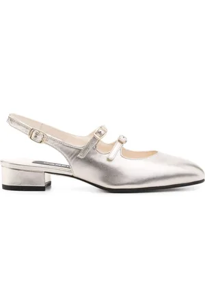 Carel Dames, Schoenen, Grijs, Maat: 36 EU Leer