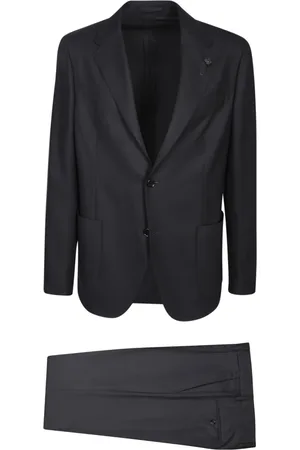 LARDINI Heren, Pakken, Zwart, Maat: L