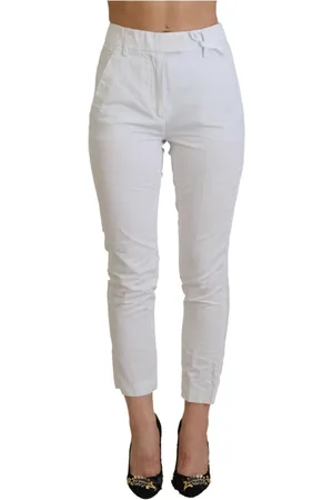 Dondup Dames, Broeken, Wit, Maat: 2XS