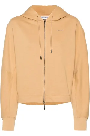 Calvin Klein Dames, Sweatshirts & Hoodies, Bruin, Maat: M Katoen