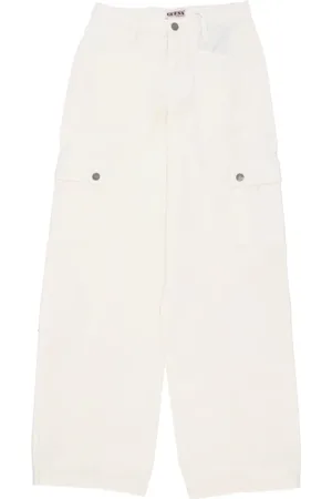 Guess Dames, Broeken, Wit, Maat: W30 Katoen