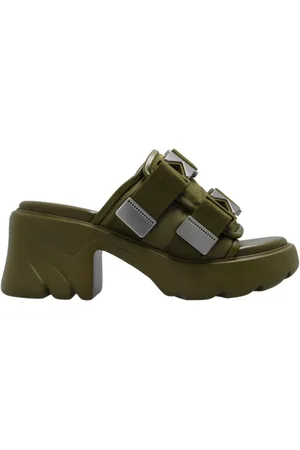 Bottega Veneta Dames, Schoenen, Groen, Maat: 35 EU Leer