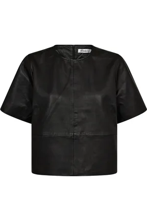 Co`Couture Dames, Blouses & Shirts, Zwart, Maat: XS Leer