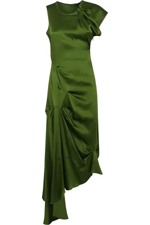 Victoria Beckham Dames, Jurken, Groen, Maat: XS