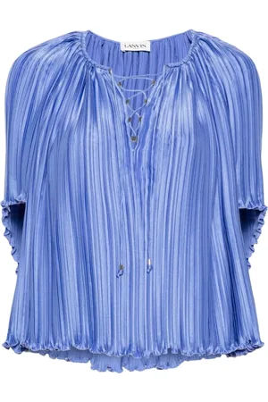 Lanvin Dames, Blouses & Shirts, Blauw, Maat: L