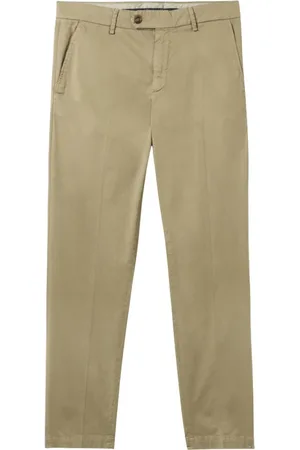 Brooks Brothers Heren, Broeken, Groen, Maat: W36 Katoen