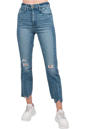 Frame Dames, Jeans, Blauw, Maat: W27 Katoen