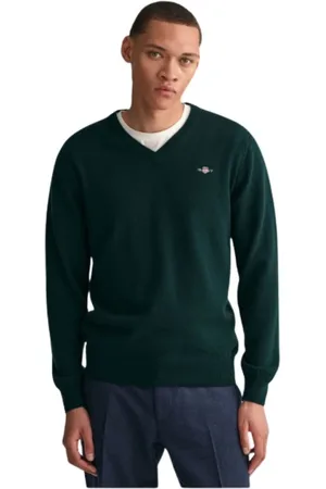 GANT Heren, Sweatshirts & Hoodies, Groen, Maat: L Wol