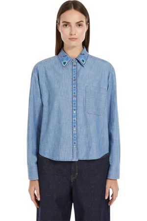 Max Mara Dames, Blouses & Shirts, Blauw, Maat: S