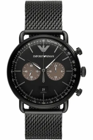 Emporio Armani Heren, Accessoires, Zwart, Maat: ONE Size