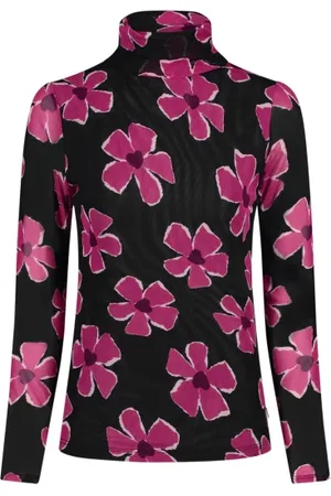 Fabienne Chapot Dames, Tops, Veelkleurig, Maat: L Leer