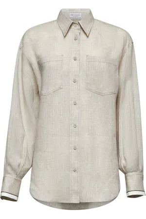 Brunello Cucinelli Dames, Blouses & Shirts, , Maat: M Linnen
