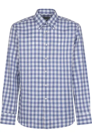 CANALI Heren, Overhemden, Blauw, Maat: 3XL Katoen