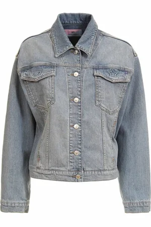 Chiara Ferragni Dames, Jassen, Blauw, Maat: 3XS Denim
