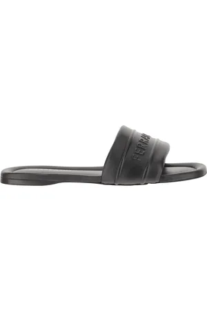 Salvatore Ferragamo Dames, Schoenen, Zwart, Maat: 38 EU Leer