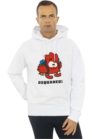 Dsquared2 Heren, Sweatshirts & Hoodies, Wit, Maat: M