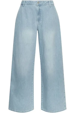 Moss Copenhagen Dames, Jeans, Blauw, Maat: L Katoen