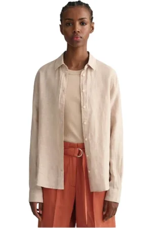 GANT Dames, Blouses & Shirts, , Maat: XL Linnen