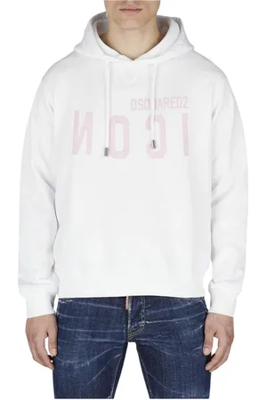 Dsquared2 Heren, Sweatshirts & Hoodies, Wit, Maat: XL Katoen