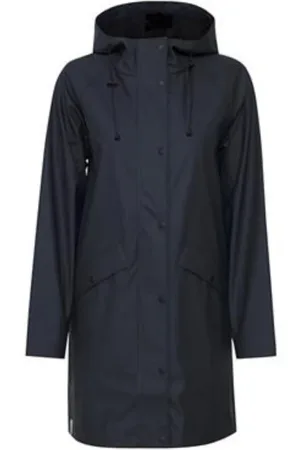 Ichi Dames, Mantels, Blauw, Maat: L Poliester