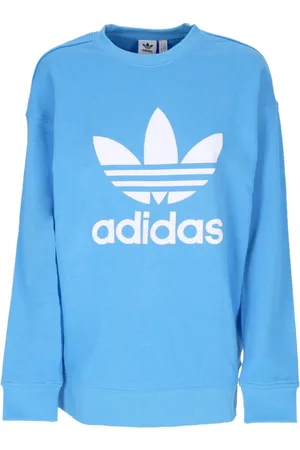 adidas Dames, Sweatshirts & Hoodies, Blauw, Maat: M Katoen
