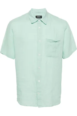 A.P.C. Heren, Overhemden, Groen, Maat: XL