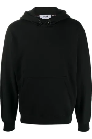 Msgm Heren, Sweatshirts & Hoodies, Zwart, Maat: L Katoen