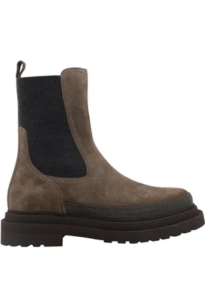 Brunello Cucinelli Dames, Schoenen, Bruin, Maat: 37 EU Leer