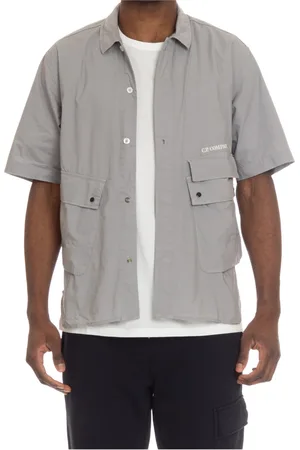C.P. Company Heren, Overhemden, Grijs, Maat: XL
