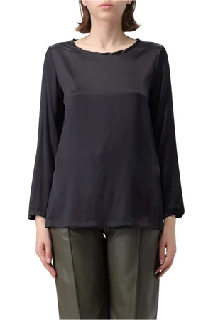 Maliparmi Dames, Blouses & Shirts, Zwart, Maat: M
