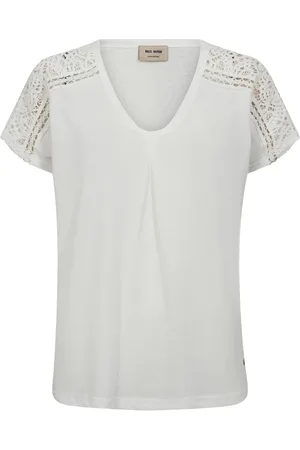Mos Mosh Dames, Tops, Wit, Maat: XL Katoen