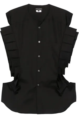 Comme des Garçons Dames, Blouses & Shirts, Zwart, Maat: XL Katoen